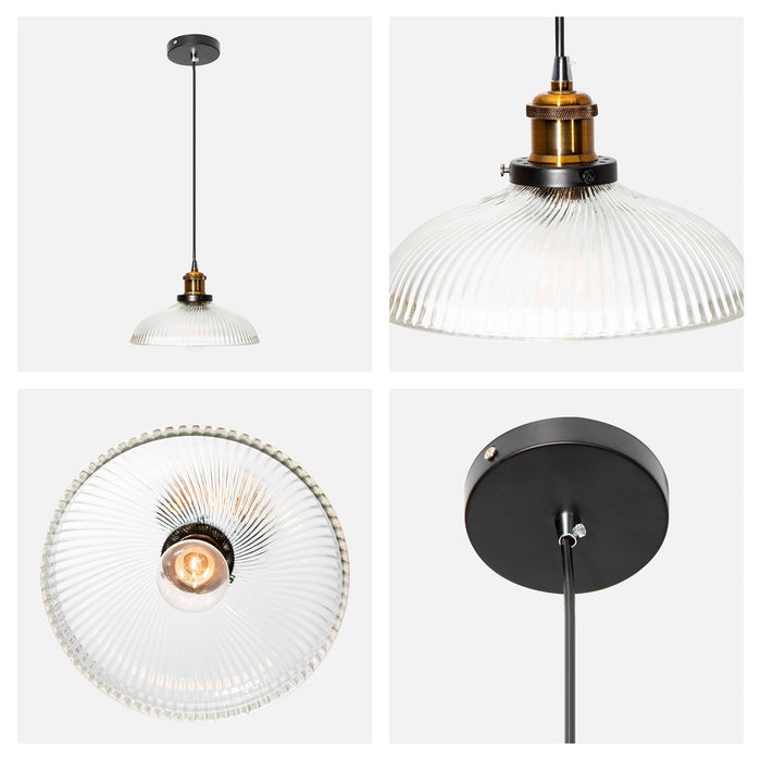 Lámpara Colgante Acabado en Negro Socket E27 60w 1 Luz