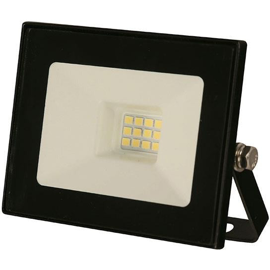 LAMP. LED EXT. REFLECTORA NEGRO 1L 10W 100-265V 6000K