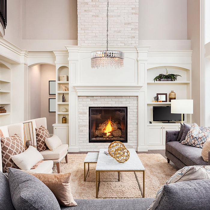 Lámpara Colgante Moderno Cromo 60w E27 3 Luces