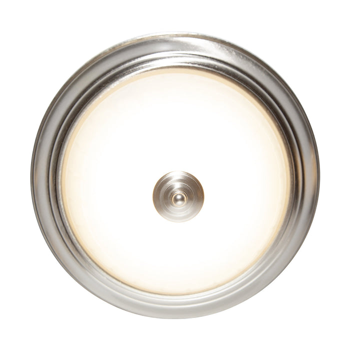 Plafón De Techo Led 17w Estilo Clásico, Níquel Satinado