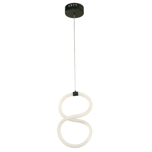 LAMP. LED TECHO NEGRO 1L 12W 100-240V 3000K
