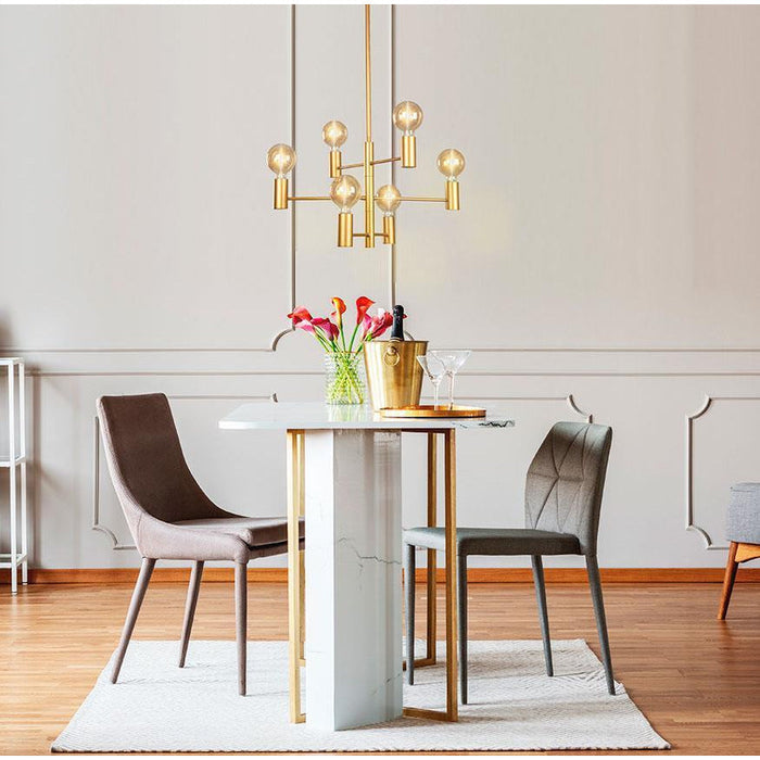 LAMP. TECHO DORADO 6L E27 40W