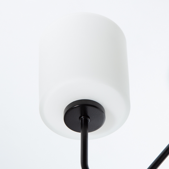 Lámpara de araña Tobin Collection moderna de 3 luces, acabado negro mate