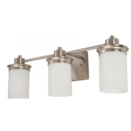 LAMP. PARED NÍQUEL SATINADO 3L E27 60W