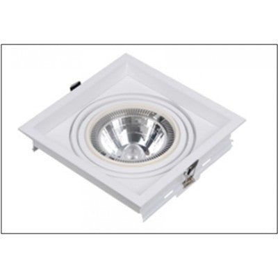 LAMP. TECHO BLANCA 1L 75W E27/G53/GU10 (AJUSTABLE, INCLUYE 3 SOCKET)