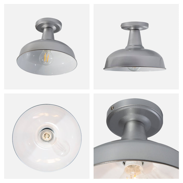 Lámpara de Techo Plata 1 Luz  E27 60w