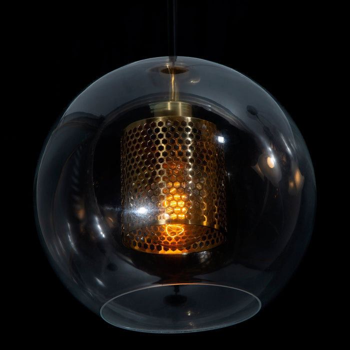 Lámpara Colgante Opulent Lights Negro Dorado E27 40w 1 Luz