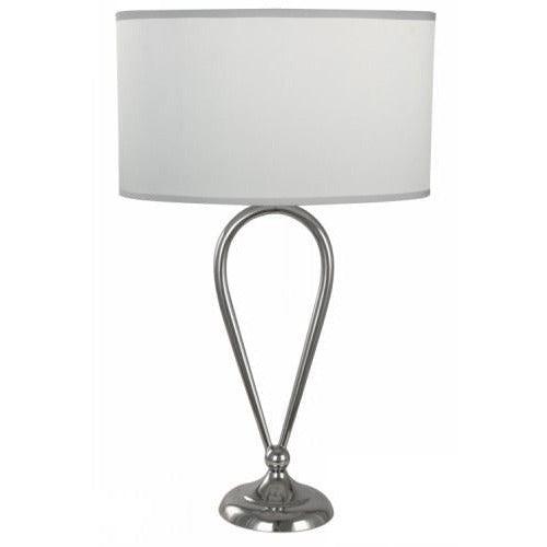 Lámpara Mesa Cromo 1L E27 60W