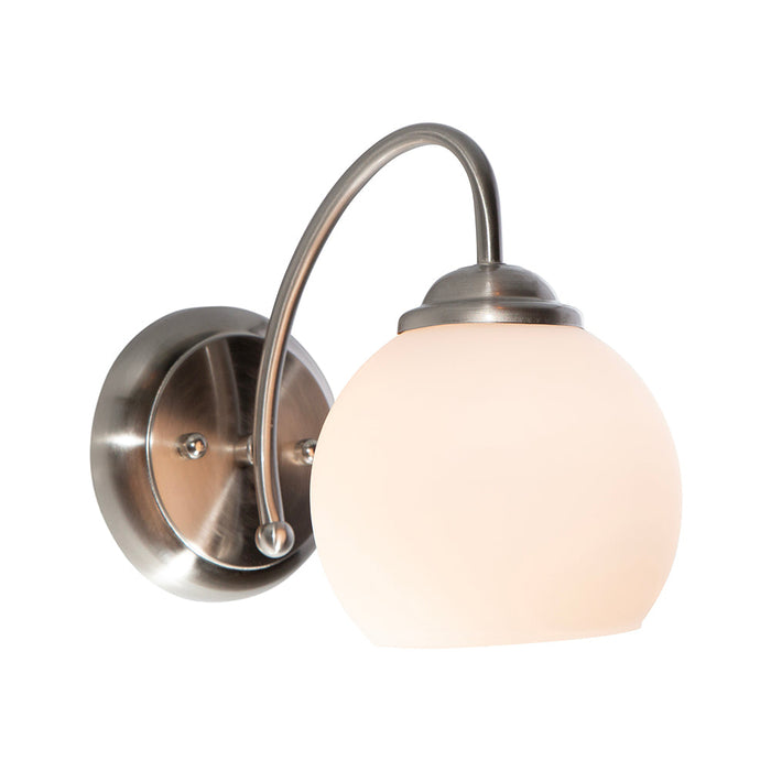 Aplique de Pared Moderno Ike Lite Níquel Satinado 60W E27 1 Luz