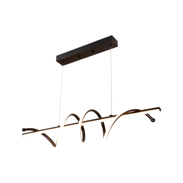 Lámpara LED colgante, acabado negro mate, 20W, 3000K