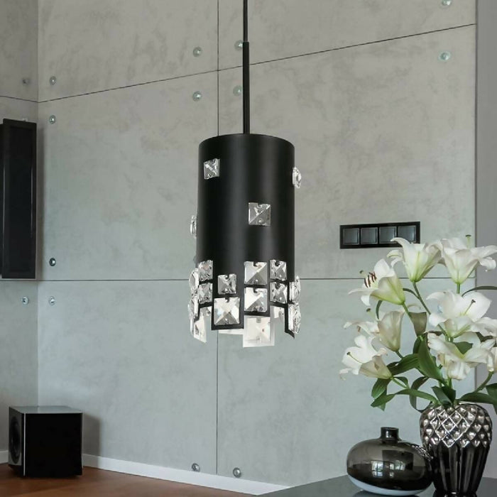 Lámpara Techo Negro 1L E27 60W N/B
