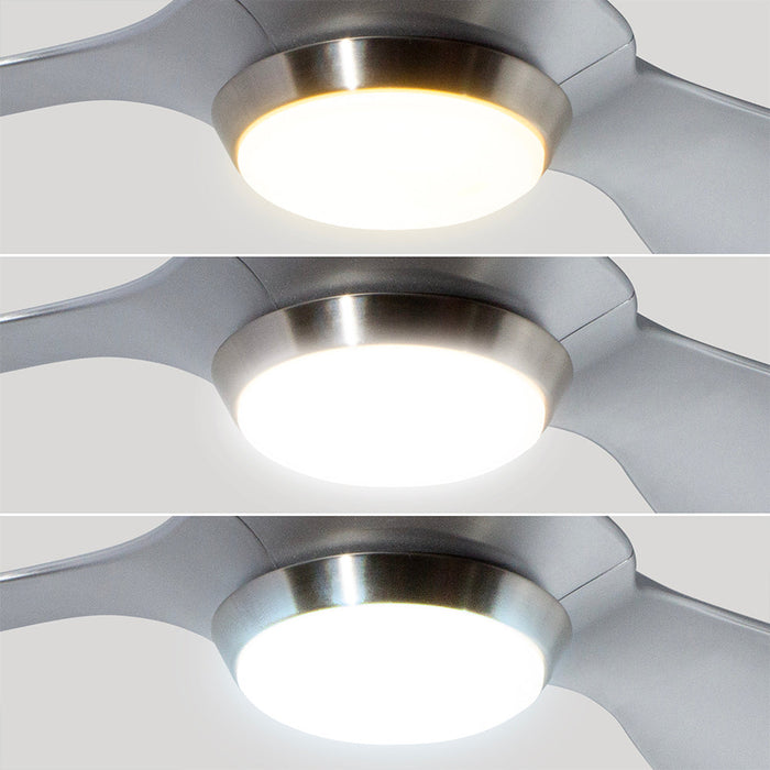 Ventilador LED 52" Níquel Satinado 20W Incluye Control Remoto