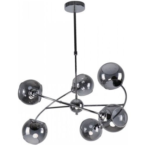Lámpara Techo Cromo 6L E14 60W
