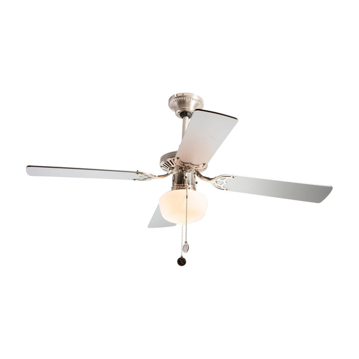 Ventilador de techo 42" níquel satinado 1 Luz E27 40w