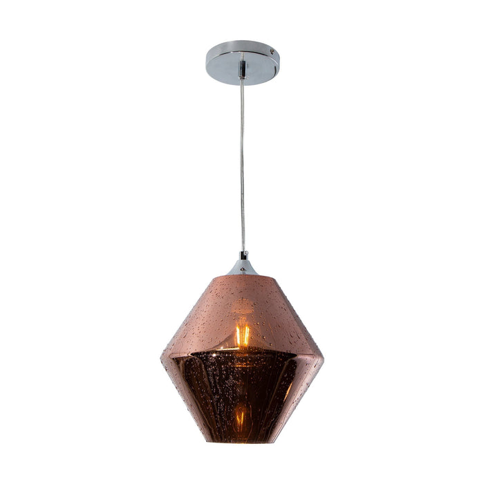 Lámpara Colgante Lumicentro Cromo y Cobre 40W E27 de 1 Luz