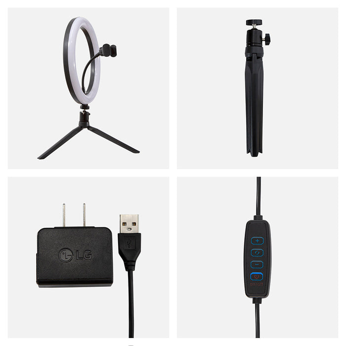 Aro de Luz LED para Selfie,  10 pulgadas con Trípode