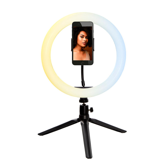 Aro de Luz LED para Selfie, 10 pulgadas con Trípode