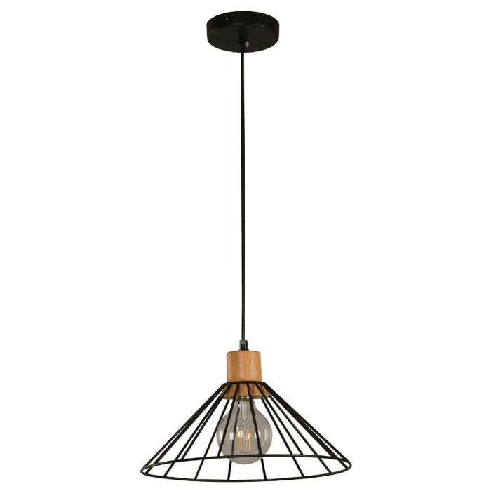 LAMP. TECHO NEGRO 1L E27 60W