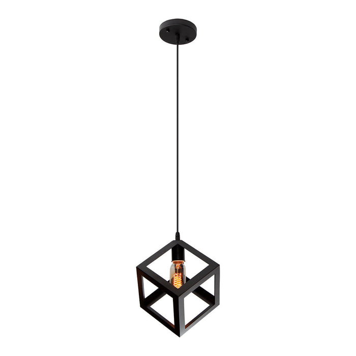 Lámpara Colgante Inlite Acero Color Negro de 1 Luz