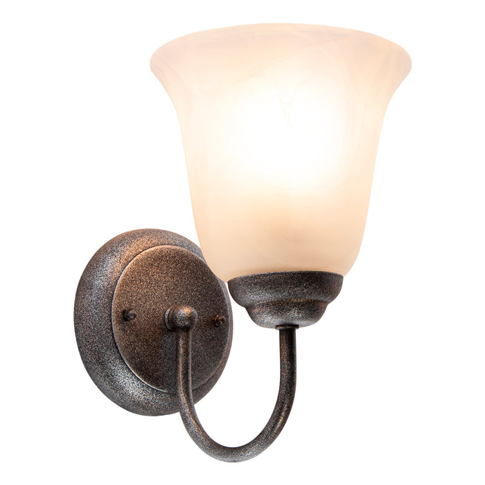 Aplique De Pared Plateado 60w E27 1 Luz