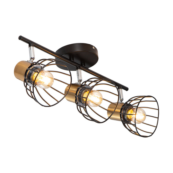 Riel 3 luces 40w E27