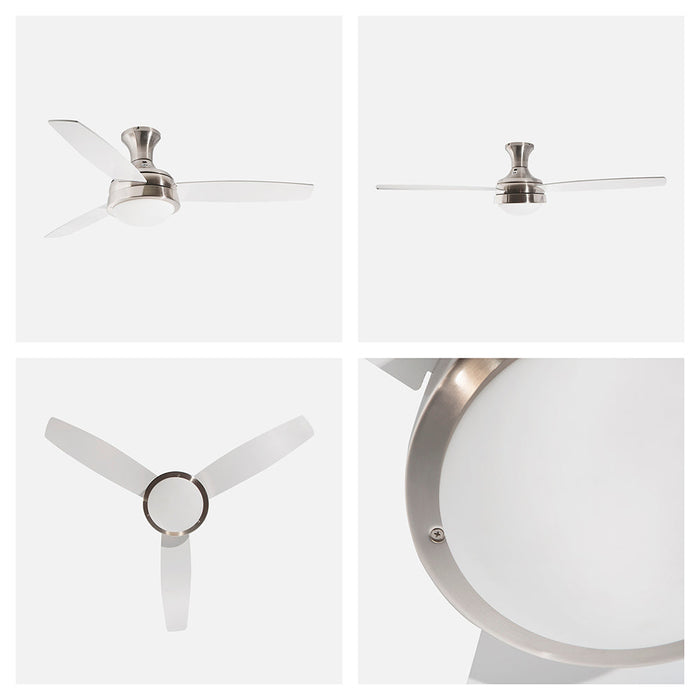 Ventilador LED De 52" 3 Aspas Con Control Remoto