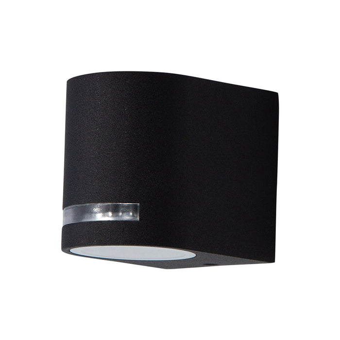 Aplique Pared Exteriores Cilíndrico Negro 5w Gu10 1 Luz