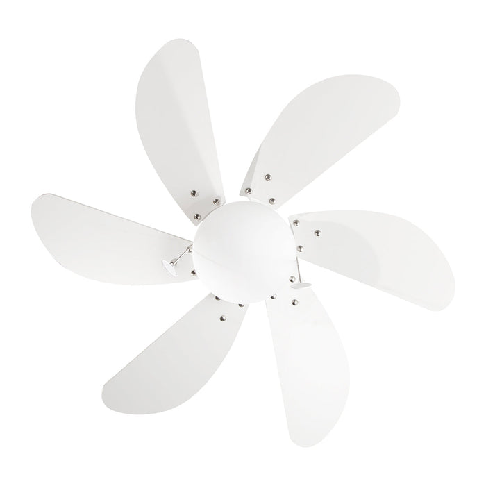 Ventilador de Techo "32 Blanco 6 Aspas 60w 3 Velocidades