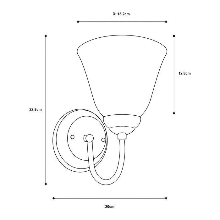 Aplique De Pared Plateado 60w E27 1 Luz