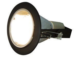 Lámpara Empotrable Color Negro Brillante de 1 Luz