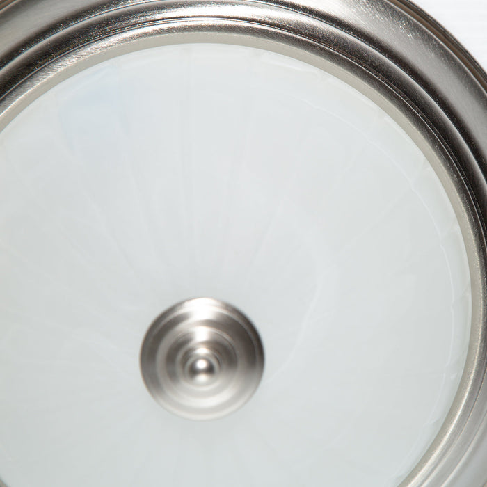 Plafón De Techo Led 17w Estilo Clásico, Níquel Satinado