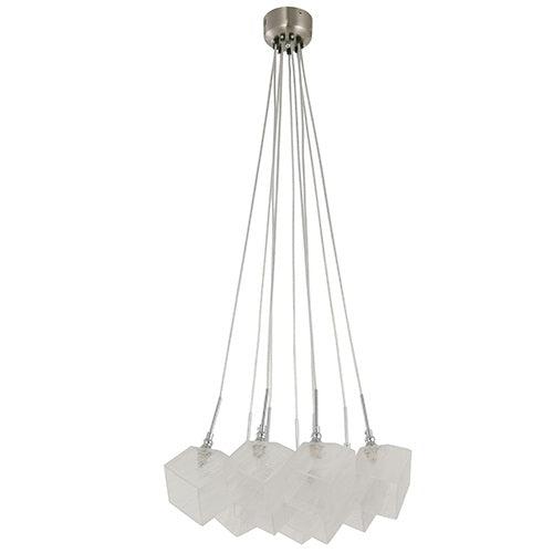 Lámpara Colgante Níquel Satinado 9L G9 2W (Bombillo Led Incluido G9 3000K)