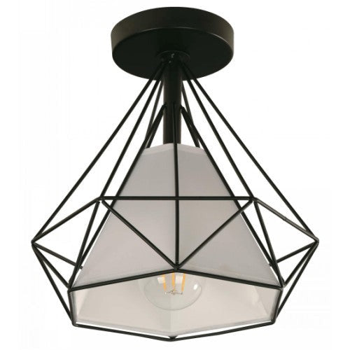 LAMP. TECHO NEGRO 1L E27 40W