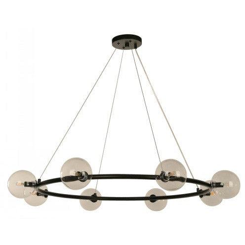 Lámpara Colgante Negro 8L G9 5W