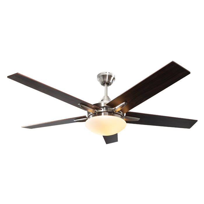 Ventilador de Techo 52" Níquel Satinado 2 luces, 40W, E27