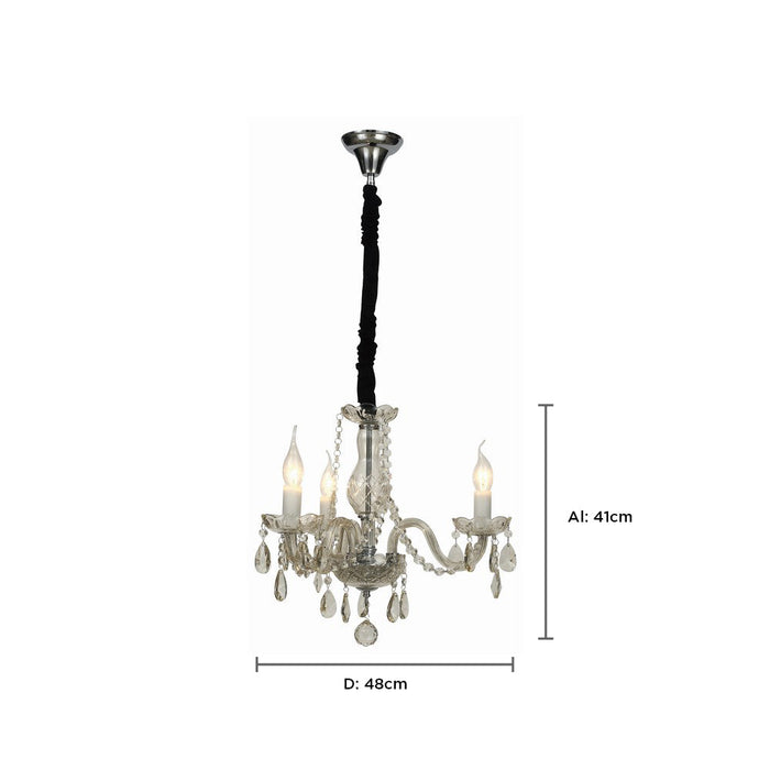 Lámpara Colgante de 1 Luz Color Negro Brillante