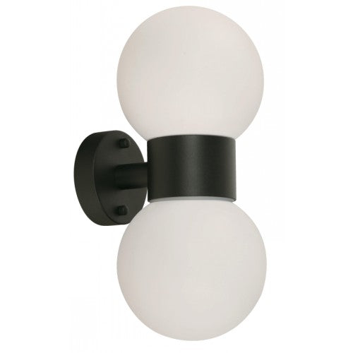 LAMP. EXT. PARED NEGRO 2L E27 10W