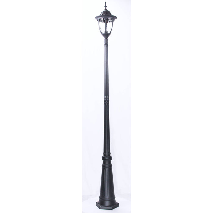 Lámpara Exterior Poste Negro 1L E27 100W