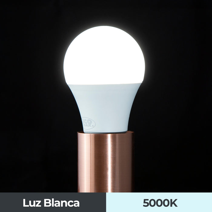 Foco LED Tipo A60 Integrado 10w Luz Blanca 5000k Socket E27 3 set