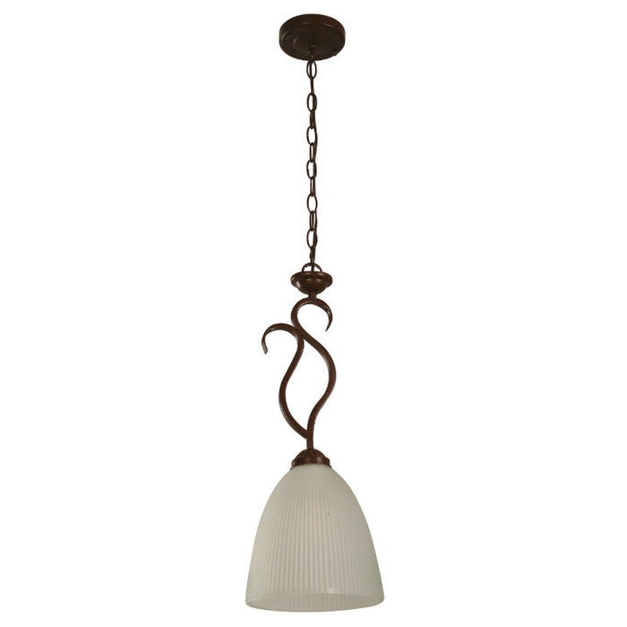 LAMP. COLGANTE NEGRO CEPILLADO 1L E27 60W