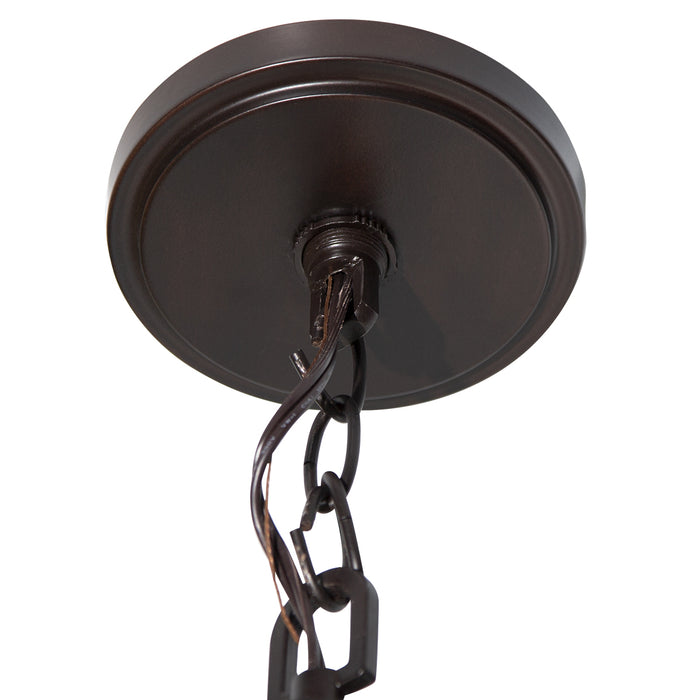 Progress Lighting Lámpara de araña 9 luces, bronce antiguo