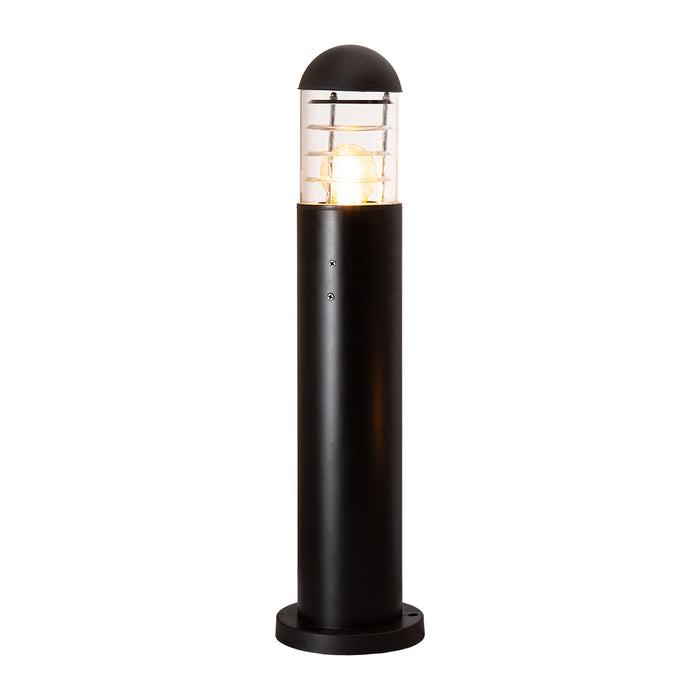 Poste de luz exterior IP44, acabado negro, 1 luz, E27, 10W