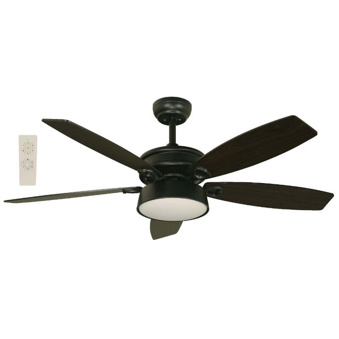 VENTILADOR DE TECHO 52" DC NEGRO 2L E27 40W CON CONTROL REMOTO
