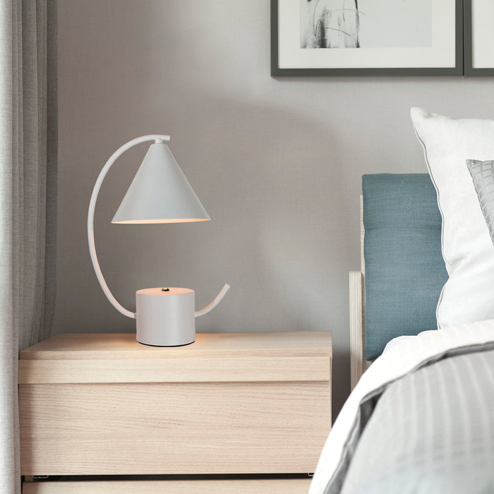 Lámpara de Mesa Blanco E27 40w 1 Luz