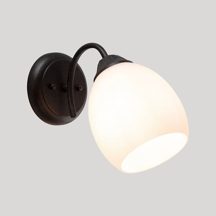 Aplique de Pared Ike Lite Clásico Negro 60W E27 1 Luz