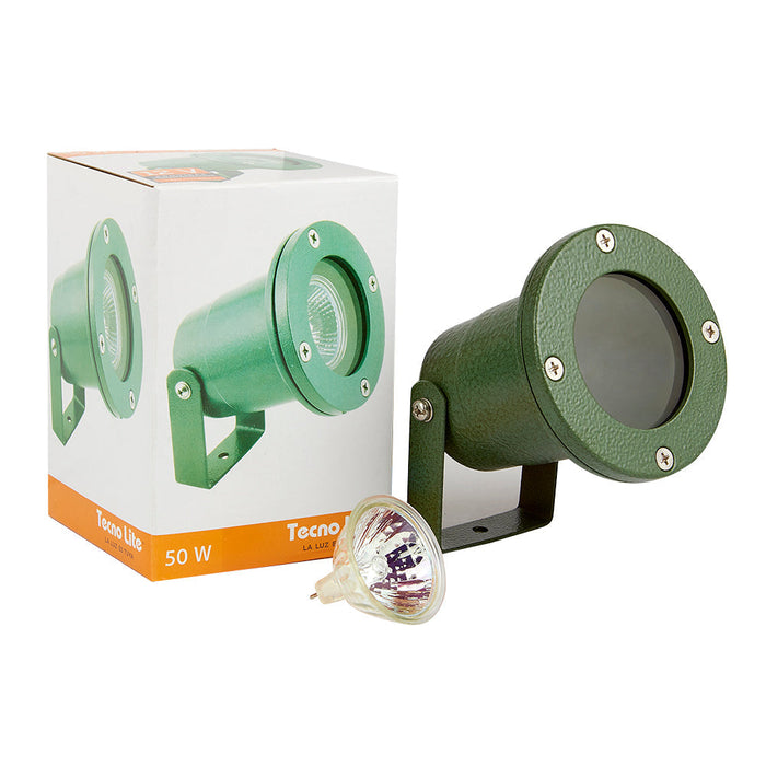 Lámpara de exterior sumergible de baja profundidad, Luz suave cálida, 50 W, 12 Volts, Base GX5.3