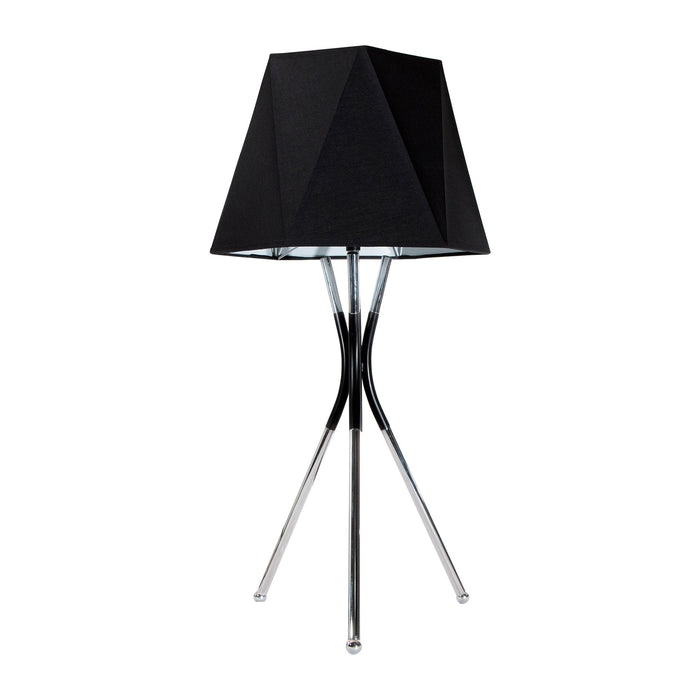 Lámpara de Mesa Negro Mate Estilo Moderno E27 40W 1 Luz