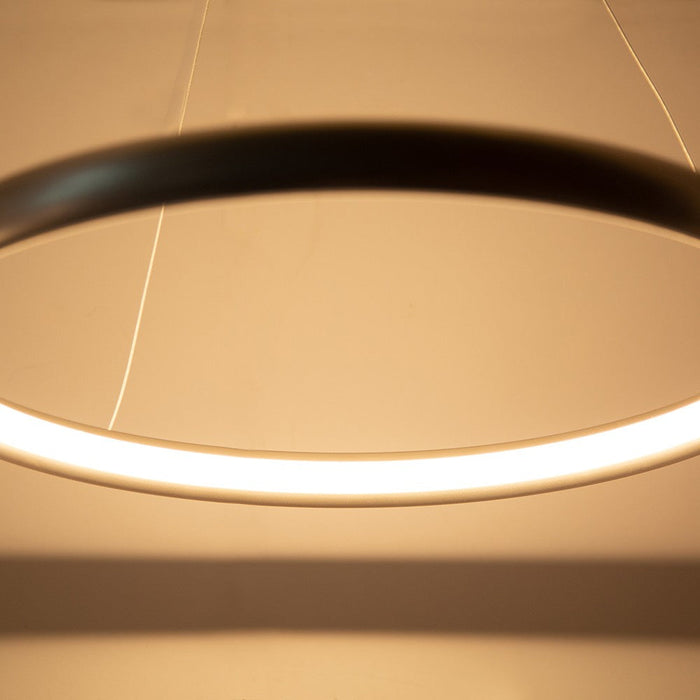 Lámpara Colgante Plata LED 25W 3000K Luz Amarilla Dimmable