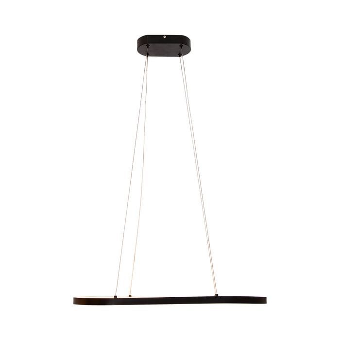 Lámpara colgante LED 3000K, acabado negro, 24W