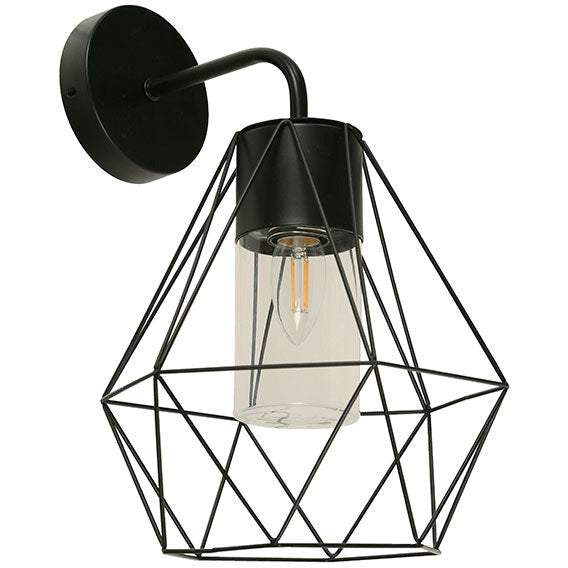 LAMP. EXT. PARED NEGRO 1L E27 10W